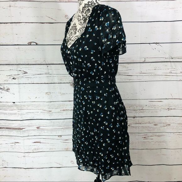 Revolve The East Order Ami Floral Mini Dress Sea Flower S - Picture 6 of 11